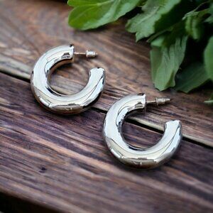 BCBG Tube Hoop Earrings